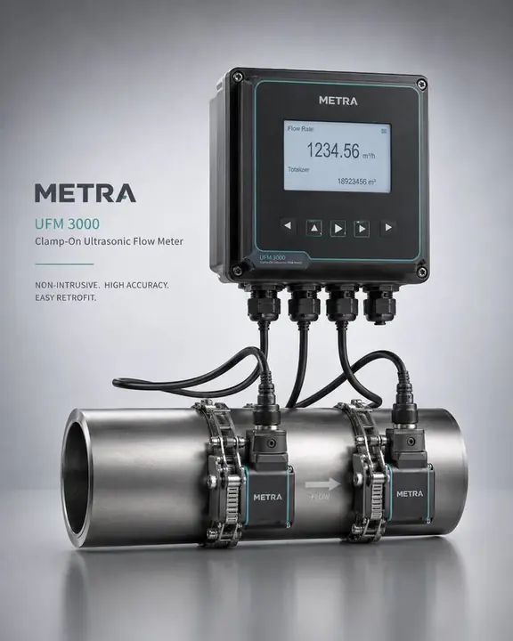 Clamp-On Ultrasonic Flow Meter